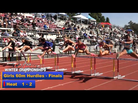 2023 TF - CA Winter Champs - 60M Hurdles (Girls, Finals, both Heats)