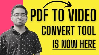 PDF TO VIDEO, MP4 CONVERT TOOL FOR STUDENTS | CONVERT YOUR NOTES TO VIDEO | FREE TOOL