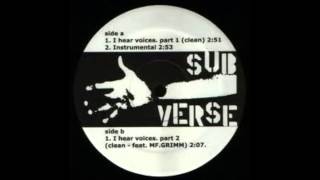 MFDOOM  I HEAR VOICES PT1+PT2 f MF GRIMM