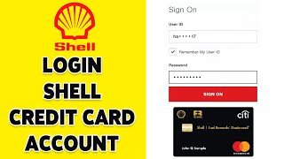 How To Login Shell Credit Card Account 2024 | Shell Credit Card Sign In Guide