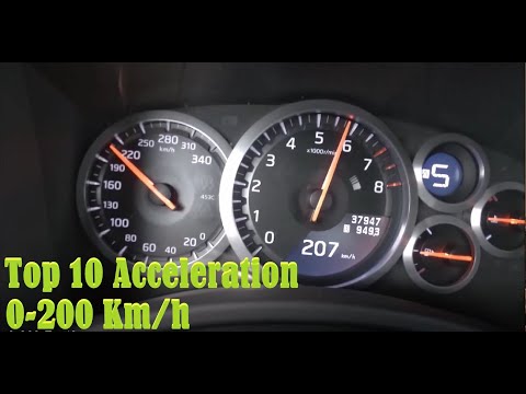 Top 10 Acceleration Compilation 0-200 Km/h