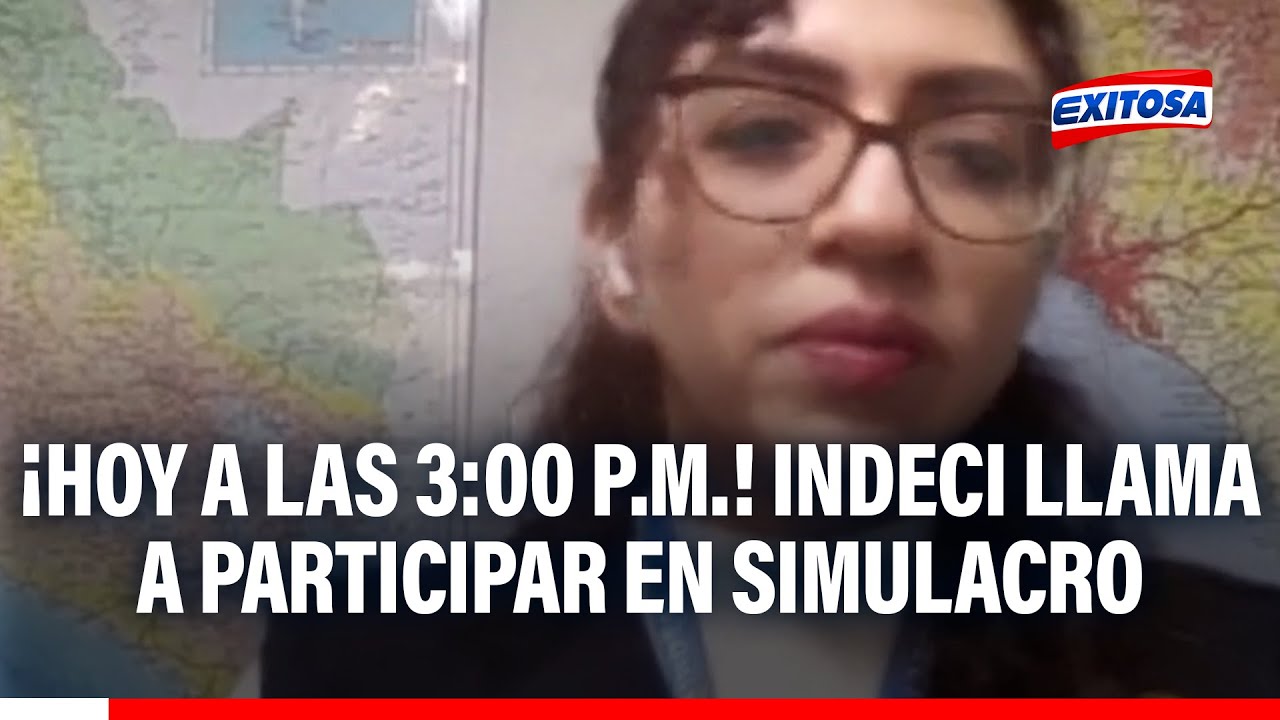 🔴🔵 ¡Atención! Hoy se realizará el Segundo Simulacro Nacional Multipeligro 2025