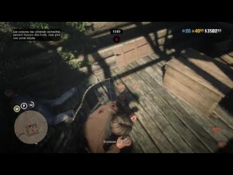 Red Dead Redemption 2 Online : On traverse le toit et ca lui casse la nuque  (mort sur le coup)!
