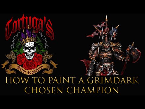 How to paint a Grimdark Black Legion Chosen Champion