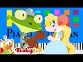 BabyTV Froggy Went A Courtin Slow EASY Medium Piano Tutorial