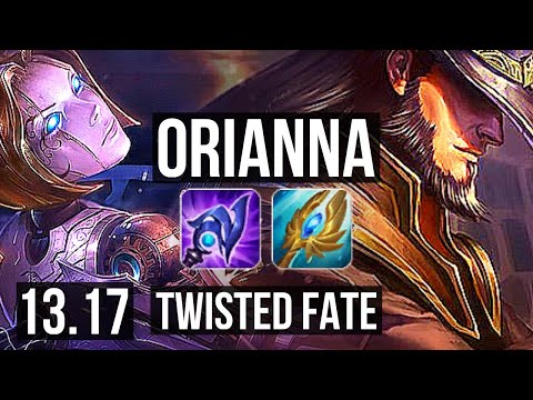ORIANNA vs TWISTED FATE (MID) | Rank 3 Ori, 3/1/9 | JP Master | 13.17