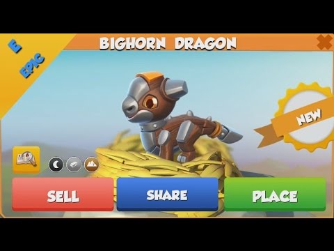 ❤  EPIC BIGHORN dragon hatched. How to get BIGHORN dragon. Dragon Mania Legends.