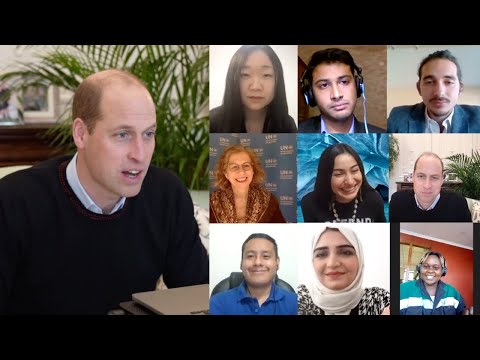 Prince William meets the Young Champions of the Earth