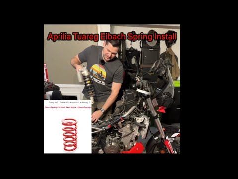 Aprilia Tuareg Eibach Spring Install