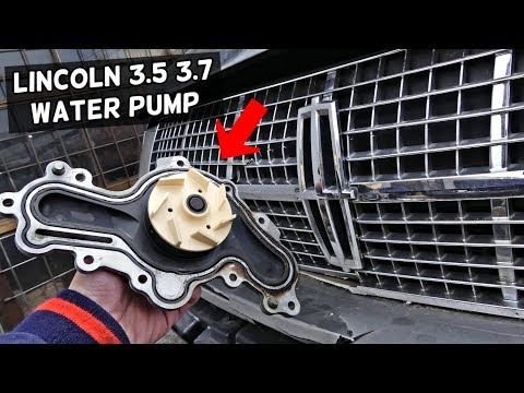 LINCOLN MKS MKZ MKT 3.5 3.7 V6 WATER PUMP LOCATION REPLACEMENT EXPLAINED