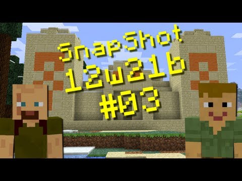 Minecraft Snapshots - 12w21b Part 03 Desert Strongholds & Explosions HD