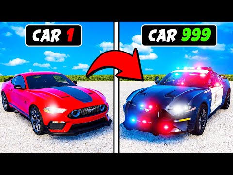 In GTA 5.. Upgrading Civilian Cars to POLICE CARS!