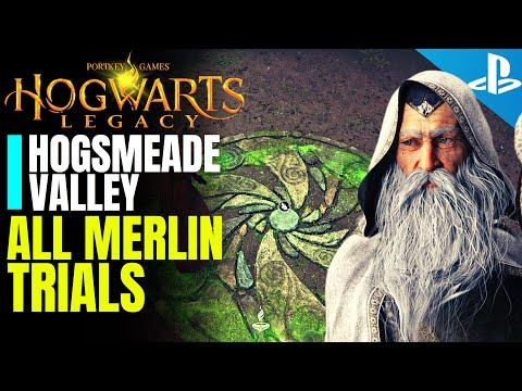 Alle 5 Trials von Hogsmeade Valley Merlin 𝐇𝐨𝐠𝐰𝐚𝐫𝐭𝐬 𝐋𝐞𝐠𝐚𝐜𝐲 | Merlin probiert Rätsellösungen aus