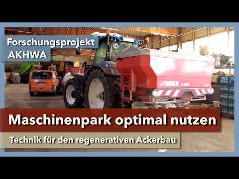 Maschinenpark für den regenerativen Ackerbau | Oliver Jung | Projekt AKHWA | 2023