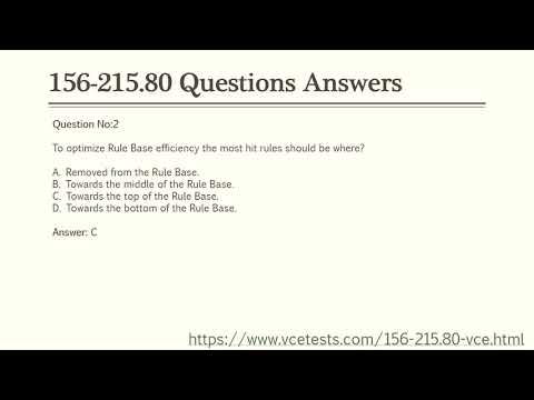 156-215.80 VCE Test Questions