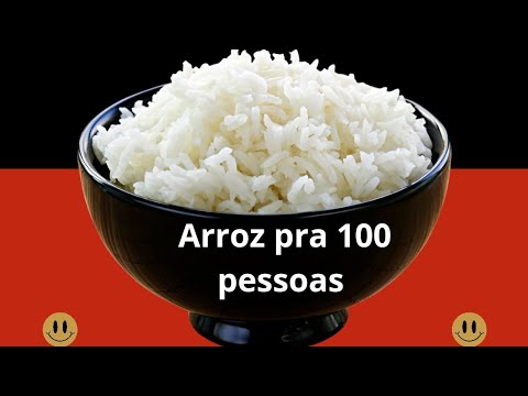 Arroz pra 100 pessoas fácil rápido de fazer soltinho
