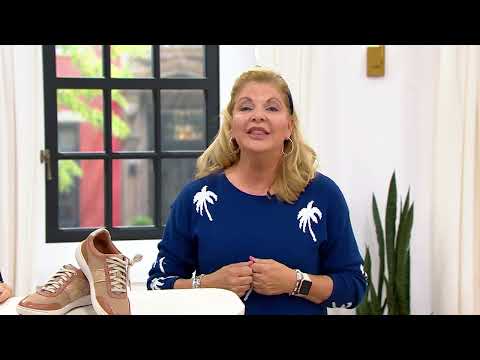 Clarks Lace-Up Leather Sneaker - Nalle Fern on QVC