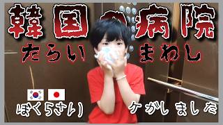 日本一時帰国の日、顔を怪我したのに縫えない?!韓国地方都市の小児医療事情を語る動画【韓国在住・日韓夫婦・한일부부】