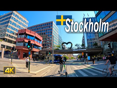 Driving from the Stockholm-Arlanda Airport to the City of Stockholm, Sweden