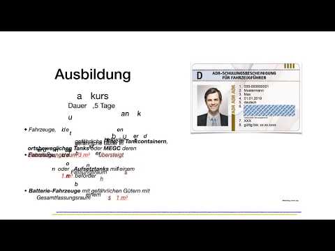 Gefahrgutfahrerschulung   Einführung