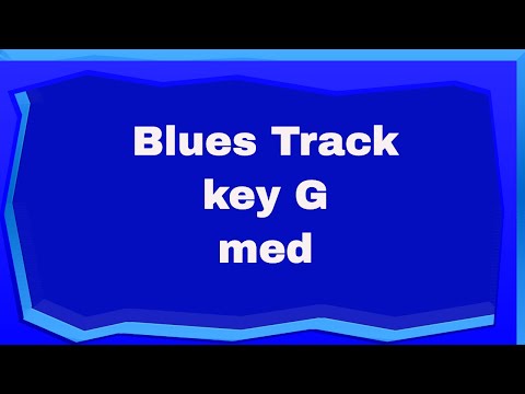 Blues Backing Track, key G, tempo 100 bpm med