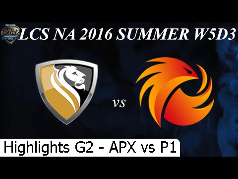 APX vs P1 Game 2 Highlights 03/07/2016 - LCS NA Summer 2016 W5D3M9 Apex vs Phoenix1