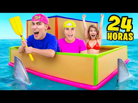 24 HORAS EN BUNKER DE CARTON !!