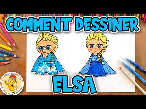 Comment dessiner ELSA facilement étape par étape