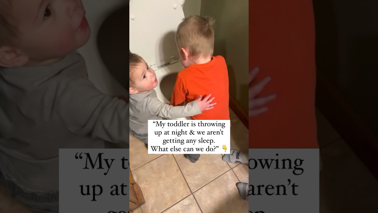 Pro tip : How to get more sleep when child is throwing up at night