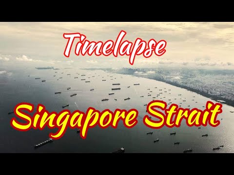 Sunrise to Sunset Timelapse in Singapore Strait | A Safe Passage in Singapore Strait | MarinerMahbub