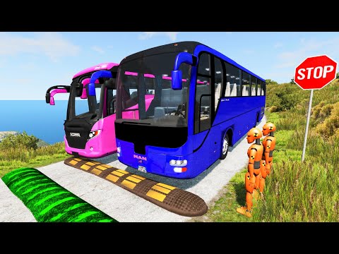 Cars vs Massive ⚠️ Speed Bumps⚠️#19 – BeamNG.Drive