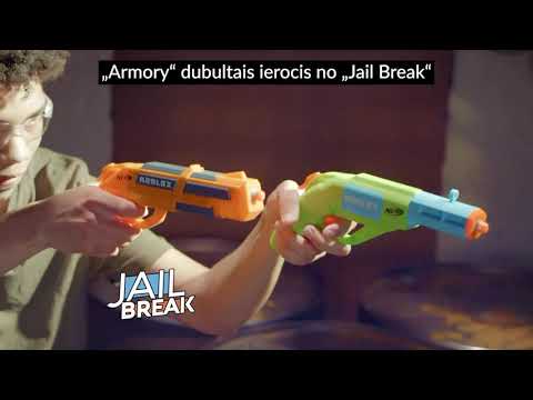 Nerf Roblox Jailbreak: Armory, Includes 2 Blasters and 10 Darts