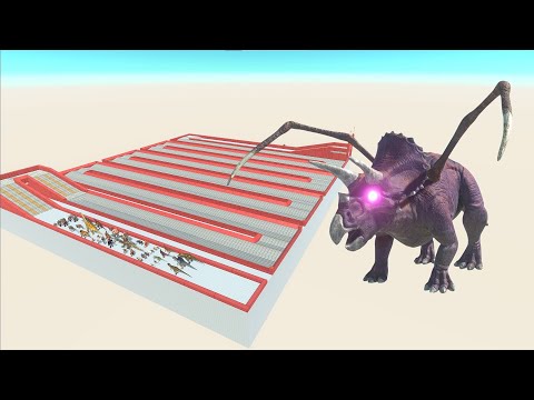 ESCAPE FROM ALIEN TRICERATOPS #3  - Animal Revolt Battle Simulator
