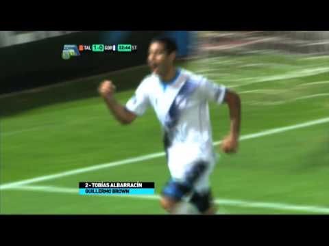 Gol de Albarracín. Talleres 1 - Guillermo Brown 1. Fecha 1. Primera B Nacional 2016.