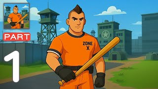 Zone X: Wasteland Survival RPG - Gameplay Walkthrough Part 1 Military Base Escape - (IOS, Android)