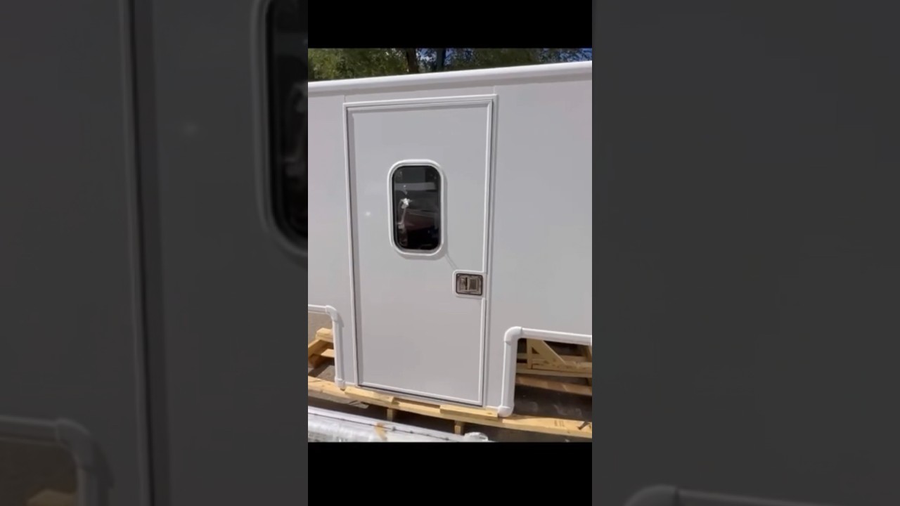 Best  truck camper prices I’ve found. Check out that door! Watch full video on my channel #camper