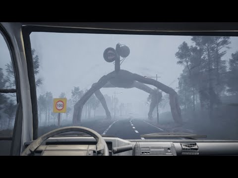 Meet the Siren Head and Cartoon Cat while driving (3d Animation)