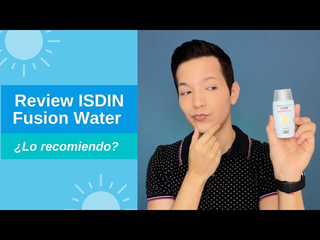 Vídeo relacionado con ISDIN Fotoprotección Fusion Water MAGIC SPF 50, Protector Solar Facial de Textura Ultraligera y Fase Externa Acuosa con Tacto Final Sedoso, 50 ml