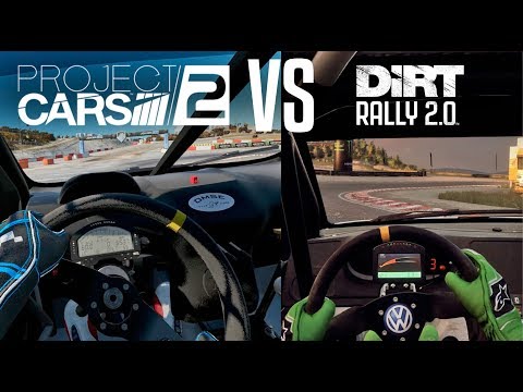 DiRT Rally 2.0 vs Project CARS 2 – RallyCross – Direct Comparison