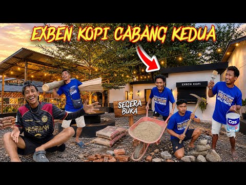 AFTER 2 MONTHS OF CONSTRUCTION & 2 DAYS OF TEAMWORK! THE NEW EXBEN KOPI IS FINALLY READY TO OPEN
