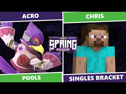 Spring Arcadian 2023: Pools - Acro (Falco) Vs Chris (Steve) SSBU Singles