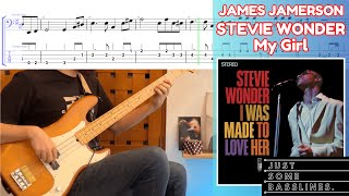 The most CLASSIC James Jamerson bass line reimagined? // Stevie Wonder - My Girl COVER + TABS