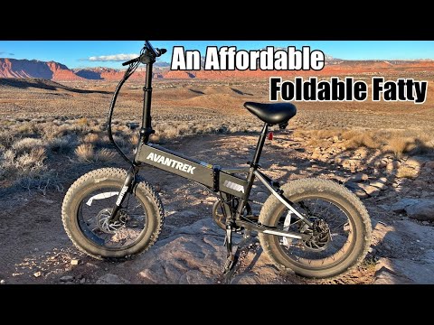 Avantrek Cybertrack 200 Fat Tire Electric Bike with Folding Frame