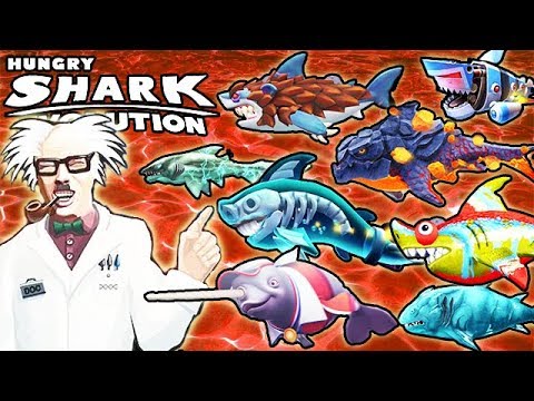 ALL 8 SPECIAL SHARKS UNLOCKED (HUNGRY SHARK EVOLUTION)