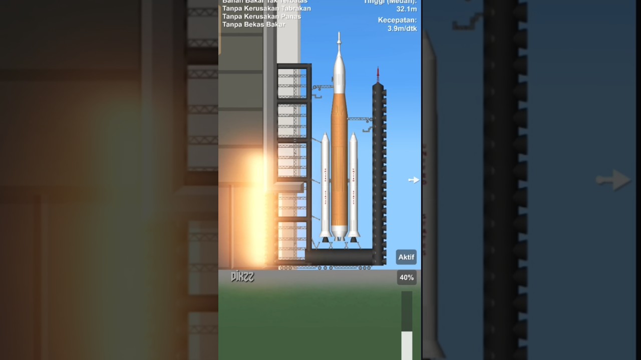 Artemis II 😋🚀#roket #artemis2 #spaceflightsimulator #fypage #xyzbca #sfs