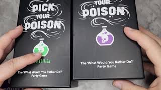Pick Your Poison Card Game The “What Would You Rather Do” Party Game   After Dark Edition Review