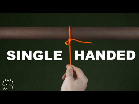 The ONE HANDED Knot You NEED to KNOW! [The Falconer's Knot]