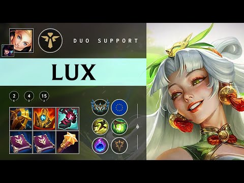 Lux Support vs Janna - EUW Challenger Patch 25.24