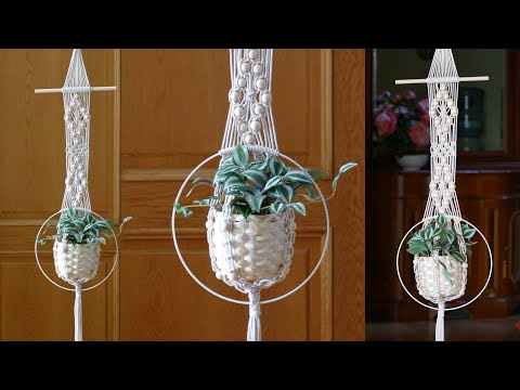 DIY Macrame Plant Hanger Easy NEW Diamond Design