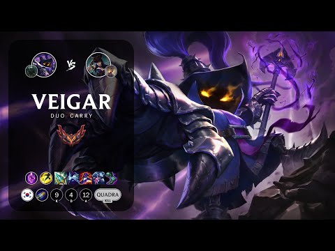 Veigar Carry vs Caitlyn - KR Grandmaster Patch 13.15